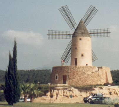 a windmill in Mallorca/Spain
